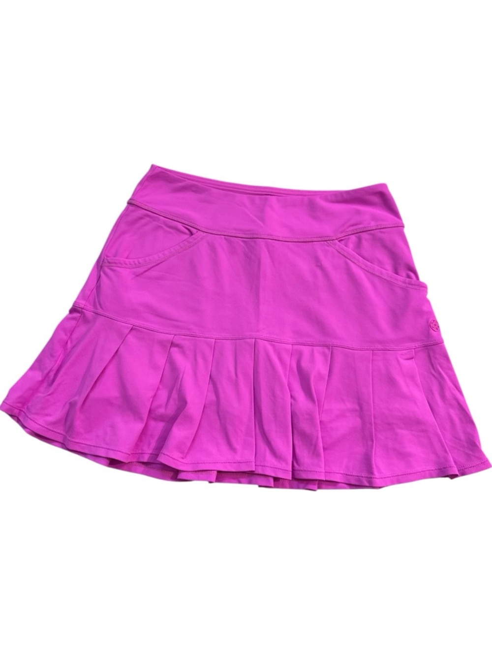 Lilly Pulitzer Vibrant Magenta Pleated Skater Skirt